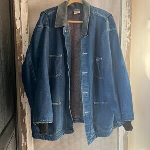 Vintage Dickies Chore Coat XXL Jacket Denim Barn
